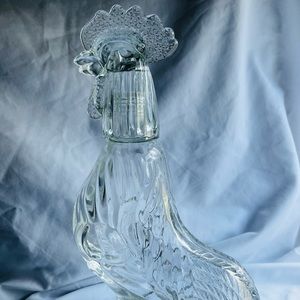 Vintage Glass Decanter/Rooster Decanter